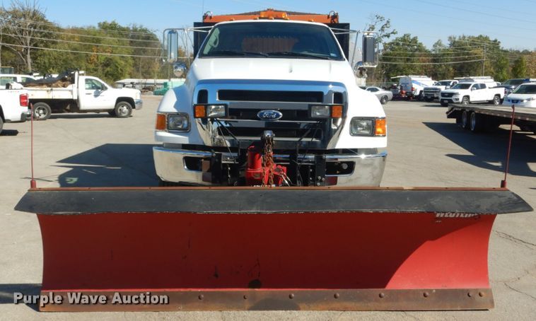image for item DH5212 2008 Ford F750 Super Duty XLT  flat dump bed truck