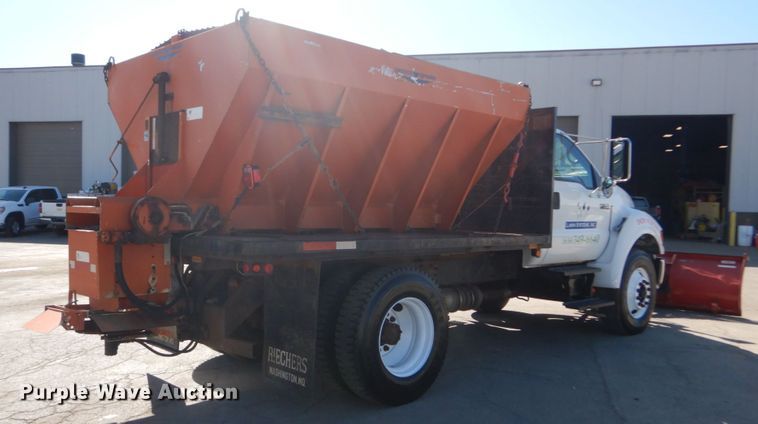 image for item DH5212 2008 Ford F750 Super Duty XLT  flat dump bed truck