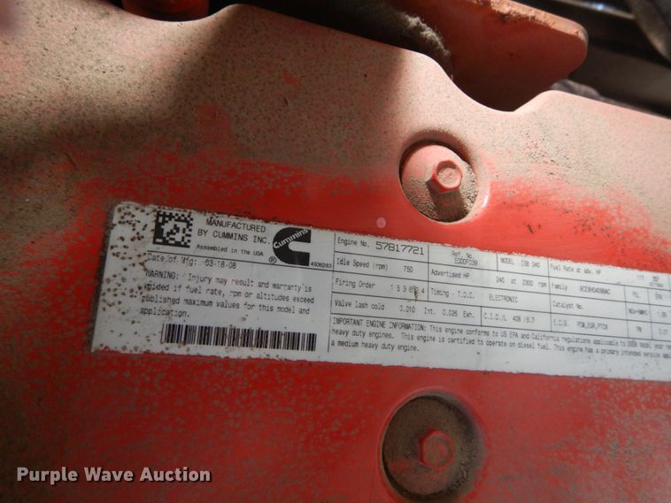 image for item DH5212 2008 Ford F750 Super Duty XLT  flat dump bed truck