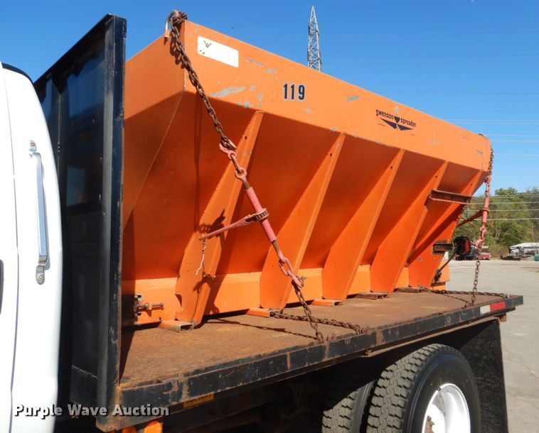 image for item DH5212 2008 Ford F750 Super Duty XLT  flat dump bed truck