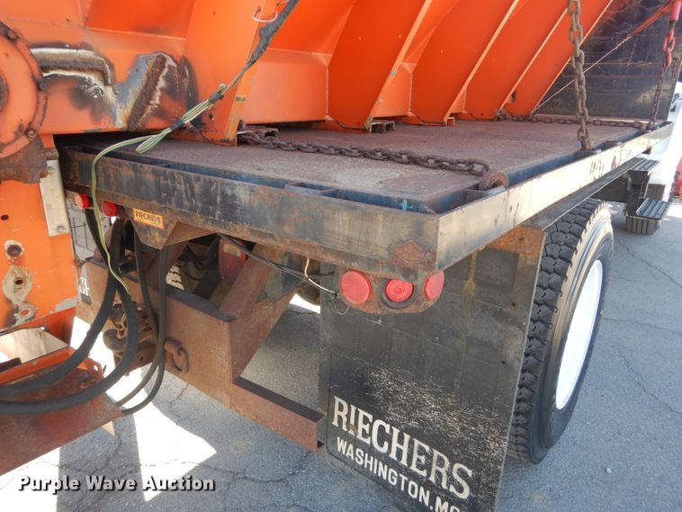 image for item DH5212 2008 Ford F750 Super Duty XLT  flat dump bed truck