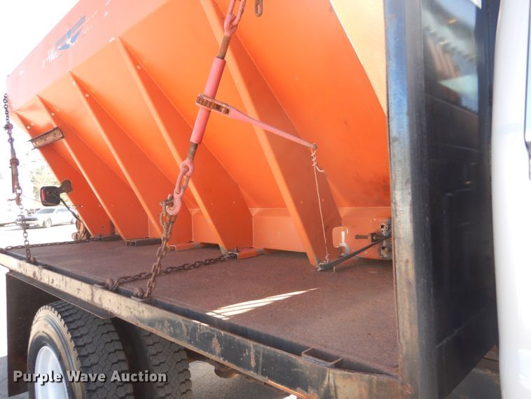 image for item DH5212 2008 Ford F750 Super Duty XLT  flat dump bed truck