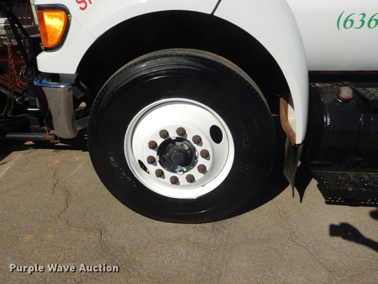 image for item DH5212 2008 Ford F750 Super Duty XLT  flat dump bed truck