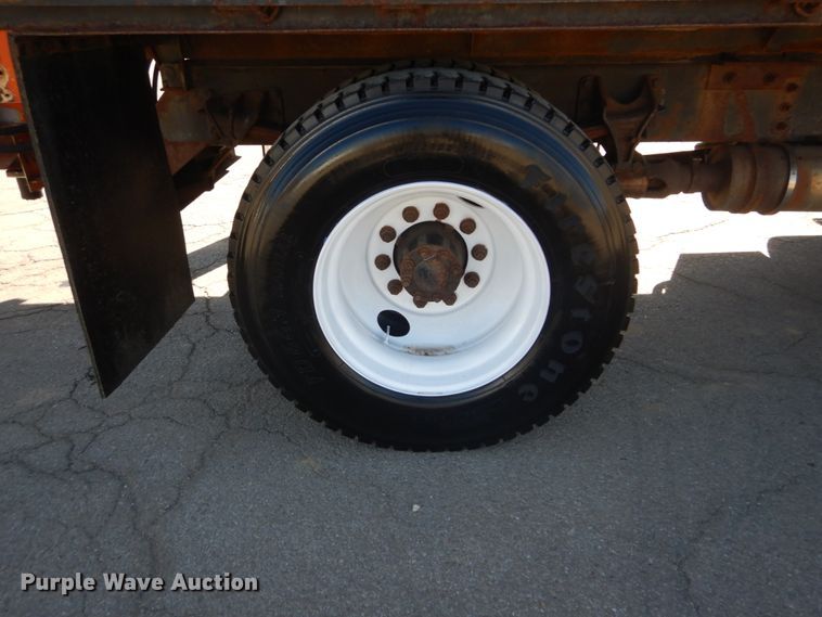 image for item DH5212 2008 Ford F750 Super Duty XLT  flat dump bed truck