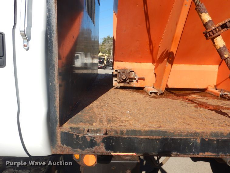 image for item DH5213 2008 Ford F750 Super Duty XLT  flat dump bed truck