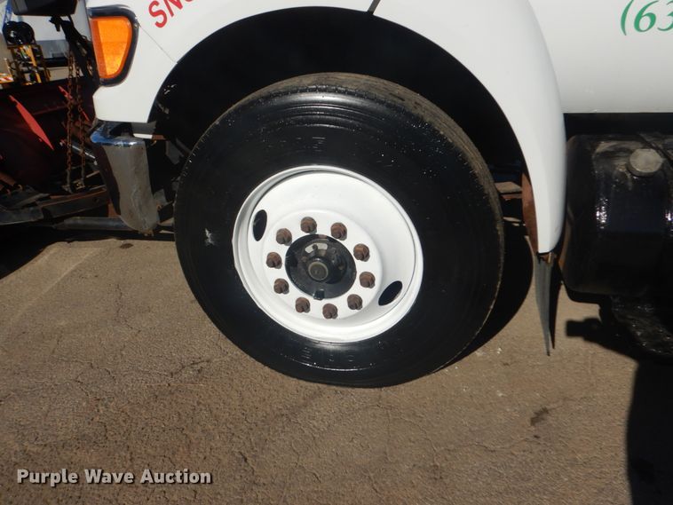 image for item DH5213 2008 Ford F750 Super Duty XLT  flat dump bed truck