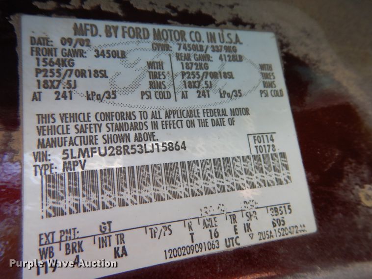 image for item DH6592 2003 Lincoln Navigator  SUV