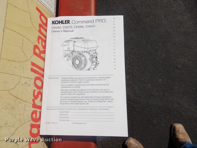 image for item DI0466 Ingersoll Rand 2475  air compressor
