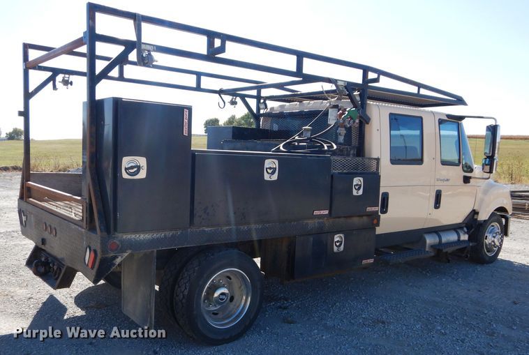 image for item DI8331 2013 International TerraStar  Crew Cab flatbed truck