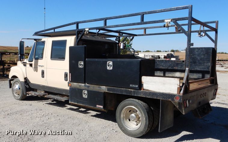 image for item DI8331 2013 International TerraStar  Crew Cab flatbed truck