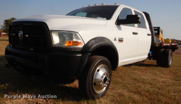 image for item DJ2045 2012 Dodge Ram 4500  Crew Cab flatbed truck