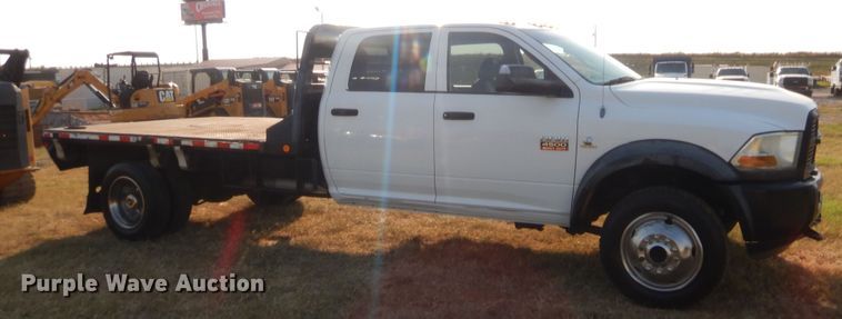 image for item DJ2045 2012 Dodge Ram 4500  Crew Cab flatbed truck