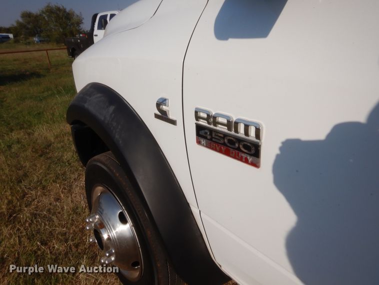 image for item DJ2045 2012 Dodge Ram 4500  Crew Cab flatbed truck