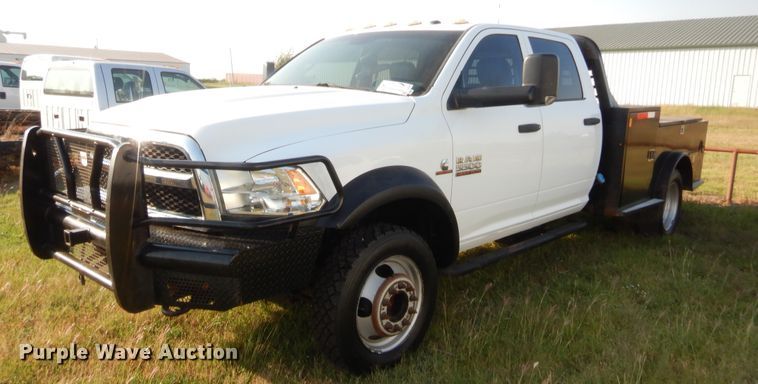 image for item DJ2046 2013 Dodge Ram 5500  Crew Cab flatbed truck