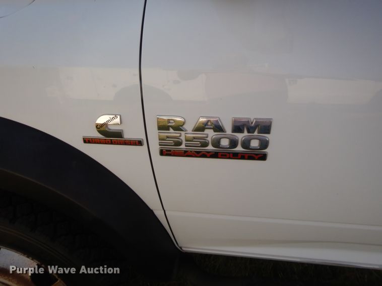 image for item DJ2046 2013 Dodge Ram 5500  Crew Cab flatbed truck