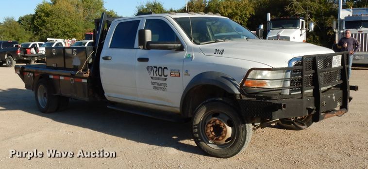 image for item DJ6593 2012 Dodge Ram 4500  Crew Cab flatbed truck