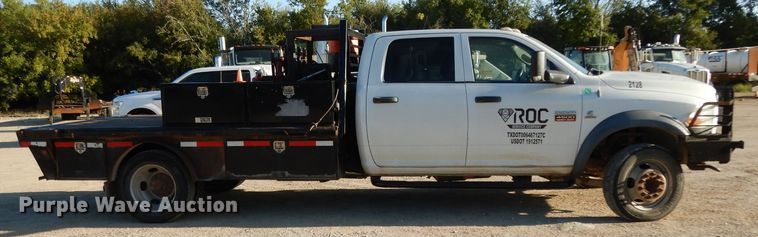 image for item DJ6593 2012 Dodge Ram 4500  Crew Cab flatbed truck