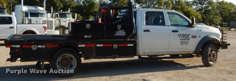 image for item DJ6593 2012 Dodge Ram 4500  Crew Cab flatbed truck