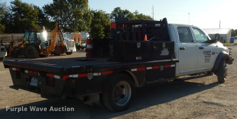 image for item DJ6593 2012 Dodge Ram 4500  Crew Cab flatbed truck
