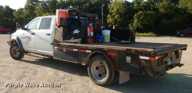 image for item DJ6593 2012 Dodge Ram 4500  Crew Cab flatbed truck