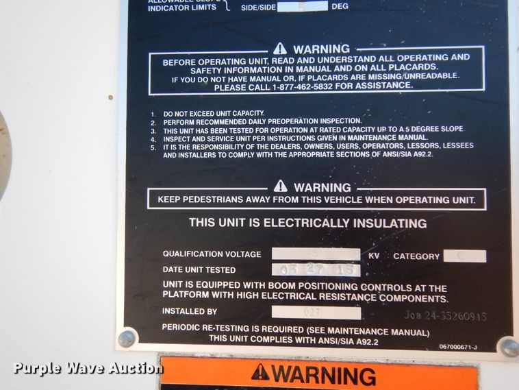 image for item DJ6607 2015 Dodge Ram 5500  bucket truck