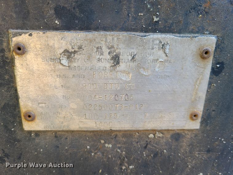 image for item DY9968 Sullair 900DT0CA  air compressor