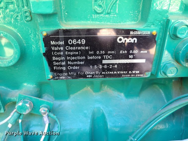 image for item DY9970 Onan 50  generator