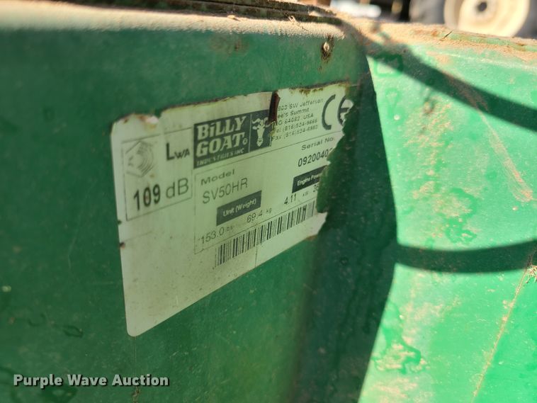 image for item EL9517 Billy Goat SV50HR leaf vacuum