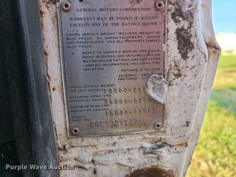 image for item EL9519 1972 Chevrolet C50  dump truck