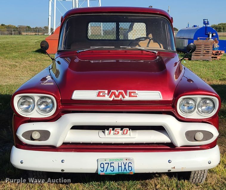 image for item EL9520 1959 GMC 150  flatbed pickup truck