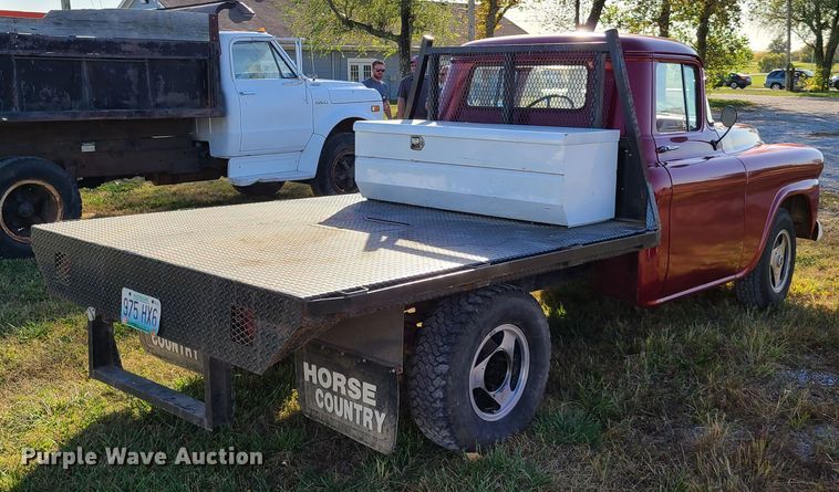 image for item EL9520 1959 GMC 150  flatbed pickup truck