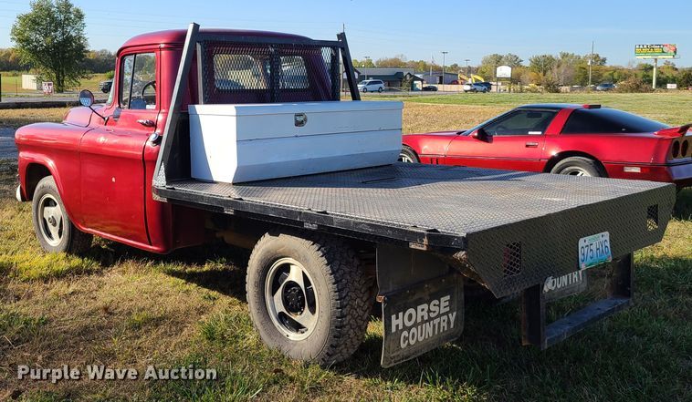 image for item EL9520 1959 GMC 150  flatbed pickup truck