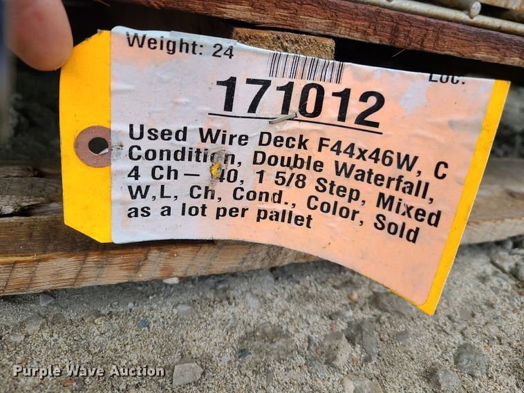 image for item EL9548 Pallet racking wire decking