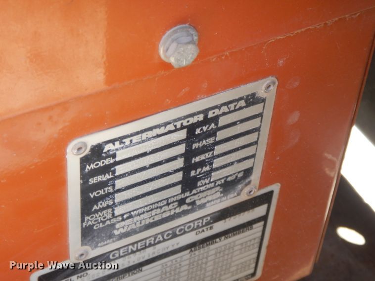 image for item FR9221 1998 Generac 97A06938S  generator