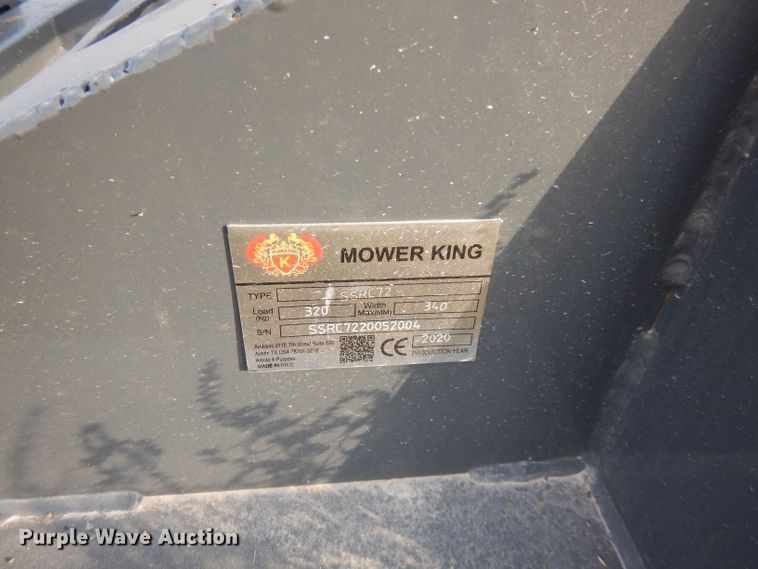 image for item FR9223 2020 Mower King SSRC72 skid steer rotary mower