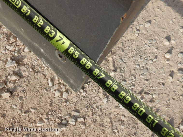 image for item FR9225 86.5"W skid steer snow plow