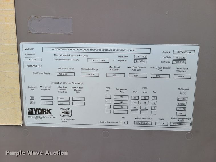 image for item GB9016 York chiller