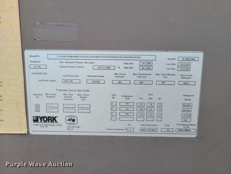 image for item GB9016 York chiller