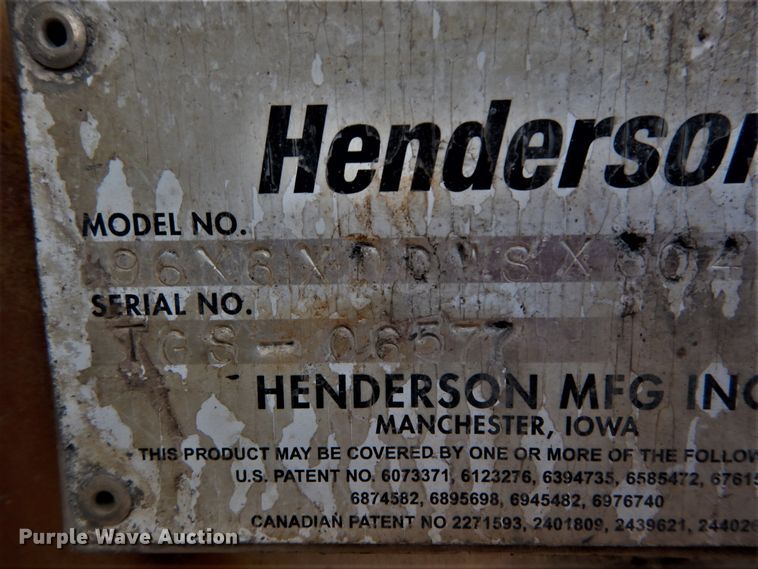 image for item GR9954 Henderson 96X6 stainless steel tailgate spreader