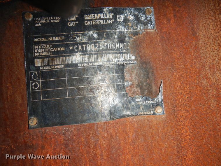 image for item HA9764 Caterpillar 257  tracked skid steer loader