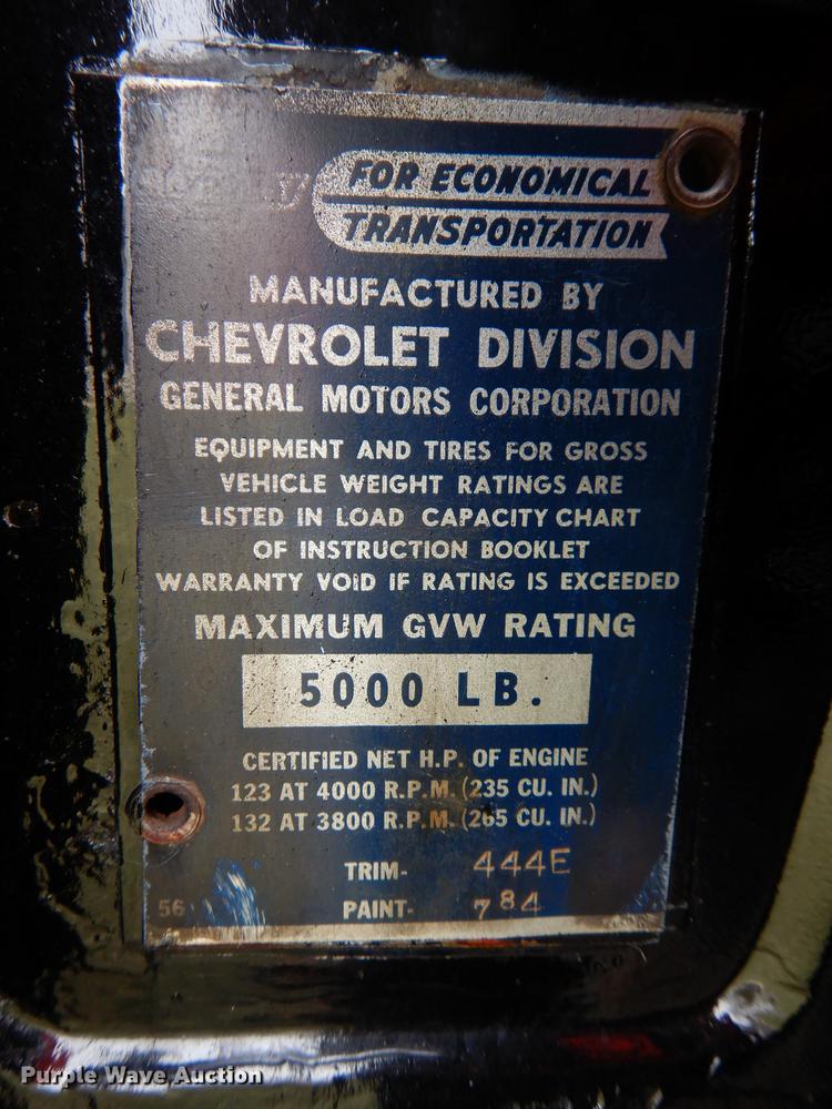 image for item HA9858 1957 Chevrolet 3100  pickup truck