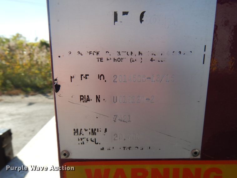 image for item HD9081 National Liquid 20145DB-13/16 pressure washer trailer