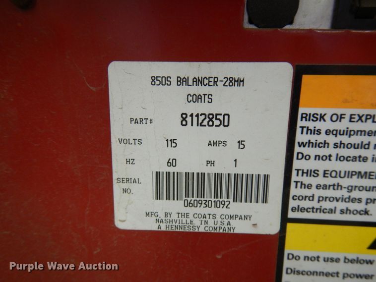 image for item HD9095 Coats 850S solid state wheel balancer