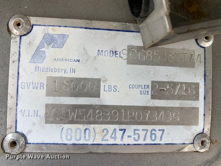 image for item HE9849 2001 Pace American GT Shadow enclosed cargo trailer