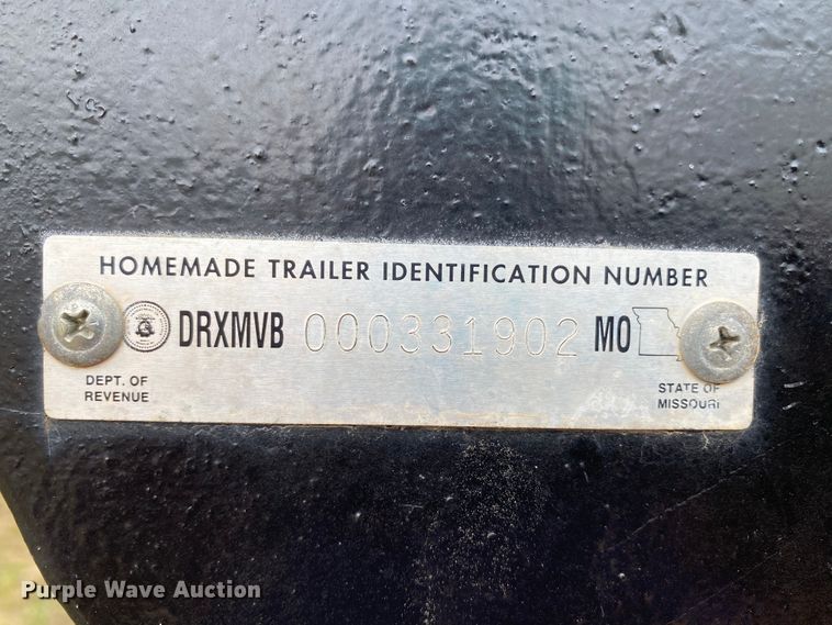 image for item HE9853 2012 shop built equipment trailer