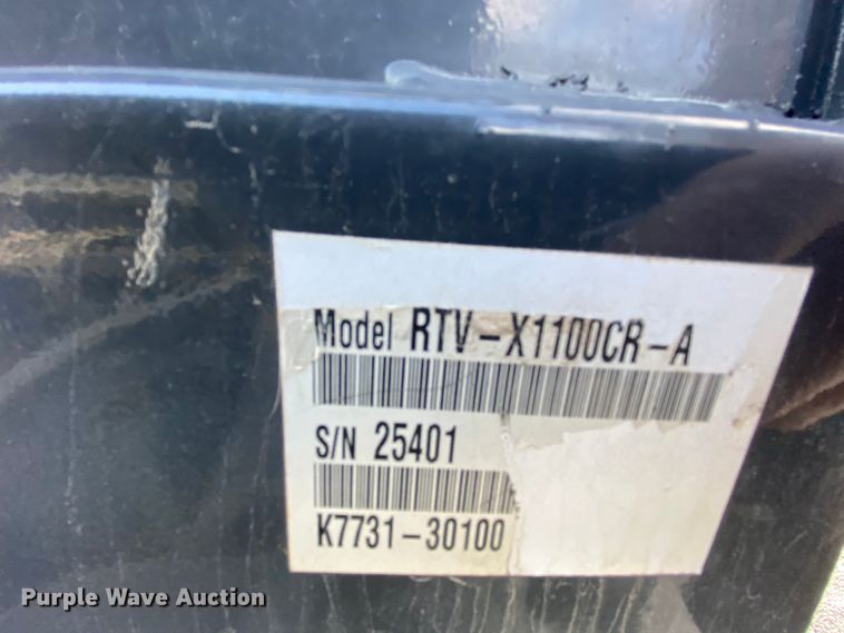 image for item HE9886 2015 Kubota X1100C  utility vehicle