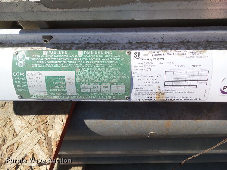 image for item HF9680 Approximately 64 sets of Appleton explosion proof fluorescent light fixtures