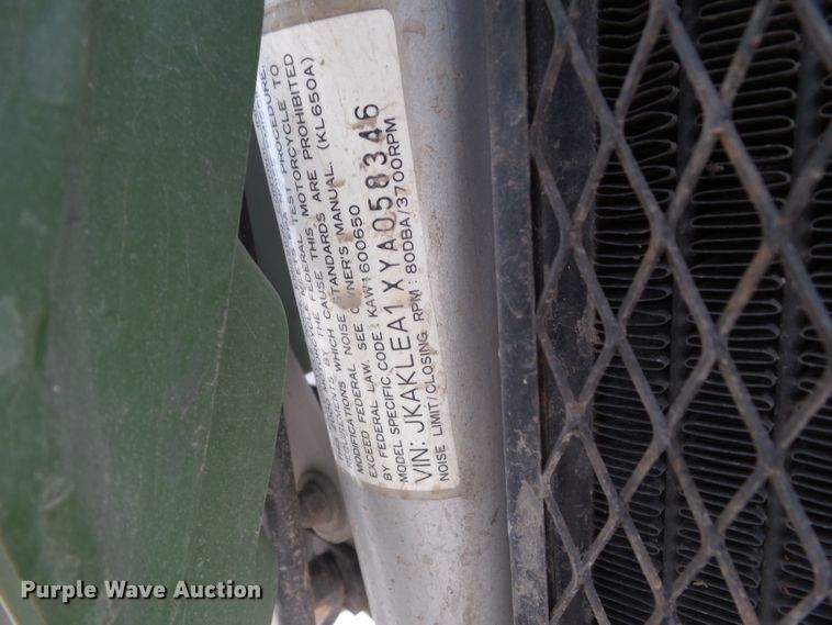 image for item HF9704 2000 Kawasaki KLR650 motorcycle