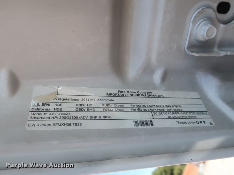 image for item HJ9408 2011 Ford F450 Super Duty XL  flatbed truck