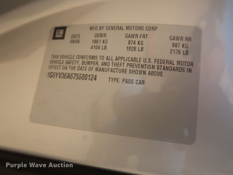 image for item HJ9428 2007 Cadillac XLR convertible